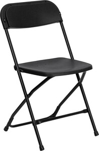Folding Metal Black Chair rental New York, NY