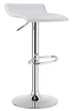 White Modern Leather Backless Barstool rental in New York, NY