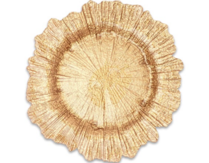 Charger Plate – Reef Gold (Glass) rental Miami-Ft. Lauderdale, FL