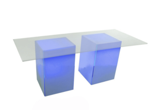 Glow Pedestal Cafe Table 6' rental Chicago, IL