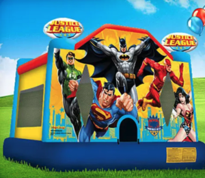Justice League Bounce House Moonwalk rental Dallas-Ft. Worth, TX