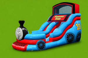 18ft Stanley Steamer Train Slide (Wet & Dry) rental Dallas-Ft. Worth, TX
