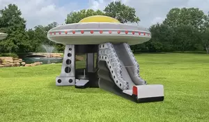 UFO Spaceship Bounce House Moonwalk with Slide rental Dallas-Ft. Worth, TX