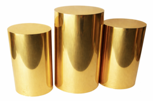Gold Pedestals (Round) rental Miami-Ft. Lauderdale, FL