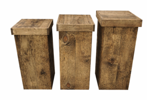 Rustic Pedestals rental Miami-Ft. Lauderdale, FL