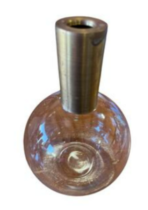 Brass Neck 12" Ball Bud Vase rental Houston, TX