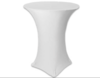White Spandex for Cocktail Table (36”) rental in Miami-Ft. Lauderdale, FL