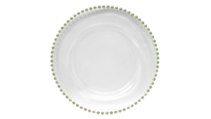 Glass Silver Beaded 13" rental New York, NY