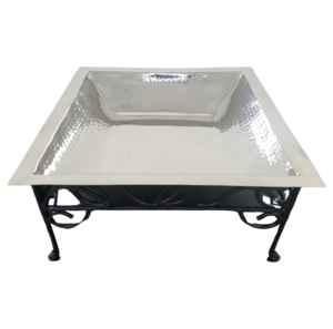 13.5″ Sq Bowl w/Wrought Iron Stand rental Dallas-Ft. Worth, TX