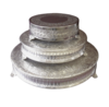 Round Silver Plated Cake Plateau rental in Dallas-Ft. Worth, TX