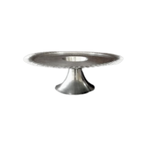 23″ Round Stainless Steel Wavy Pedestal Tray rental Dallas-Ft. Worth, TX