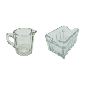 Glass Sugar Caddy and Creamer rental Dallas-Ft. Worth, TX
