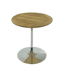 Teak 32" Round Pedestal Table rental in Chicago, IL
