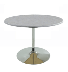 White Stone 42" Round Pedestal Table rental Chicago, IL