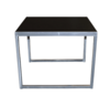 Black Top/Silver Frame End Table rental in Chicago, IL