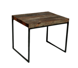 Recycled Wood End Table rental Chicago, IL