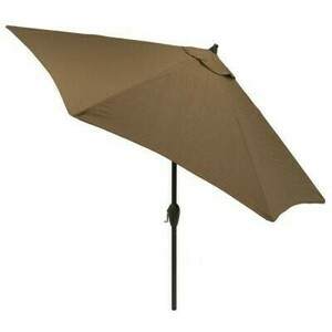 Khaki Market Umbrella 9' Wide rental New York, NY