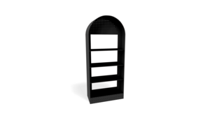 Arch Black Bar Back - Black Shelves rental New York, NY
