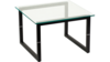 Black Frame Glass End Table rental in New York, NY
