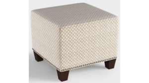 Brown Pattern Ottoman 19" W rental New York, NY