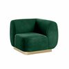 Colette Corner Chair EMERALD Velvet Skin rental in New York, NY