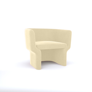Cachet Chair IVORY Velvet Skin rental New York, NY