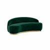 Colette Coco Love Seat EMERALD Velvet Skin rental in New York, NY