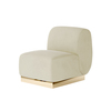 Colette Middle Chair – Ivory Velvet rental in New York, NY