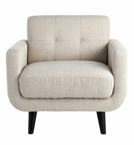 Crosby Taupe Tufted Back Accent Chair rental New York, NY