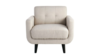 Crosby Taupe Tufted Back Accent Chair rental in New York, NY