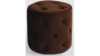 Chocolate Tufted Ottoman 17" Diameter rental in New York, NY