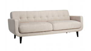 Crosby Taupe Tufted Back Sofa rental New York, NY