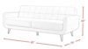 Crosby Taupe Tufted Back Sofa rental in New York, NY