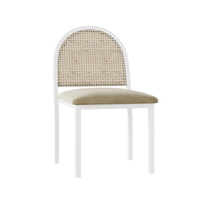 Hollis White Cane IVORY Cushion rental New York, NY