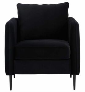 Gotham Black Velvet Stage Armchair rental New York, NY