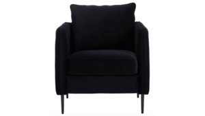 Gotham Black Velvet Stage Armchair rental New York, NY