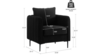 Gotham Black Velvet Stage Armchair rental in New York, NY