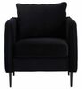 Gotham Black Velvet Stage Armchair rental in New York, NY