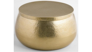 Gold Hammered Table 29" Diameter rental New York, NY
