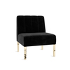 Kincaid Chair 16" Black Velvet Skin rental in New York, NY
