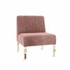 Kincaid Chair 16" Dusty Rose Velvet Skin rental in New York, NY