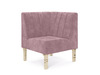 Kincaid Corner Chair 16" Dusty Rose Velvet Skin rental in New York, NY