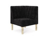 Kincaid Corner Chair 16" Black Velvet Skin rental in New York, NY