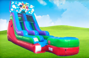 15ft Baby Shark Retro Wet/Dry Slide rental Dallas-Ft. Worth, TX