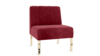 Kincaid Chair Polished Gold Legs - Crimson Velvet rental in New York, NY