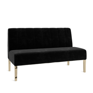 Kincaid Love Seat 16" Black Velvet Skin rental New York, NY