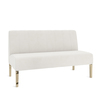 Kincaid Love Seat 16" Ivory Velvet Skin rental in New York, NY