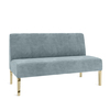 Kincaid Love Seat 16" Rain Velvet Skin rental in New York, NY