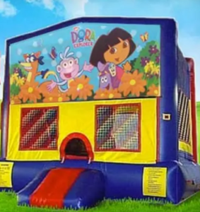 13 x 13 Dora Bounce House Moonwalk rental Houston, TX