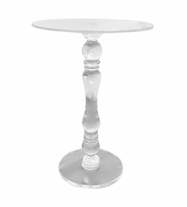 30″ Acrylic Cocktail Table, 42″ Tall rental Dallas-Ft. Worth, TX